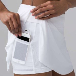 Lululemon Luxtreme Quick Pace Skirt (13") White